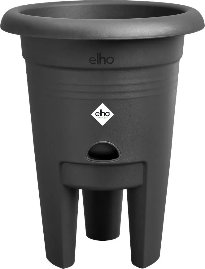 elho kweekpot - Green Basics Aardbeien Pot 33 - Zwart - Diameter 33cm x H: 42cm