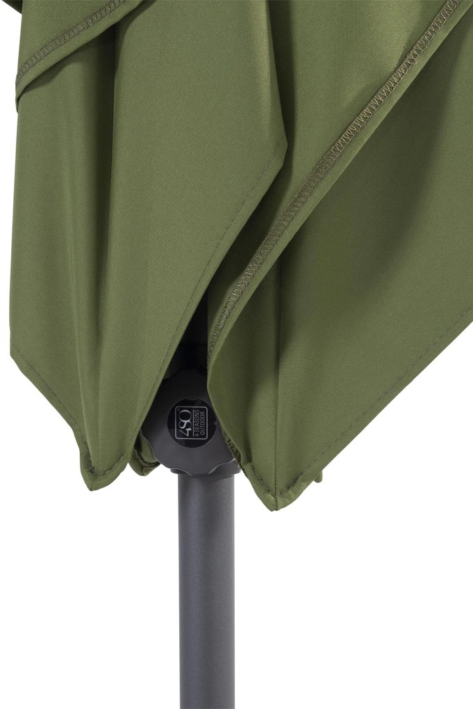 4 Seasons Outdoor Oasis Parasol met groen doek 200 x 250 cm Parasol    weerbestendig