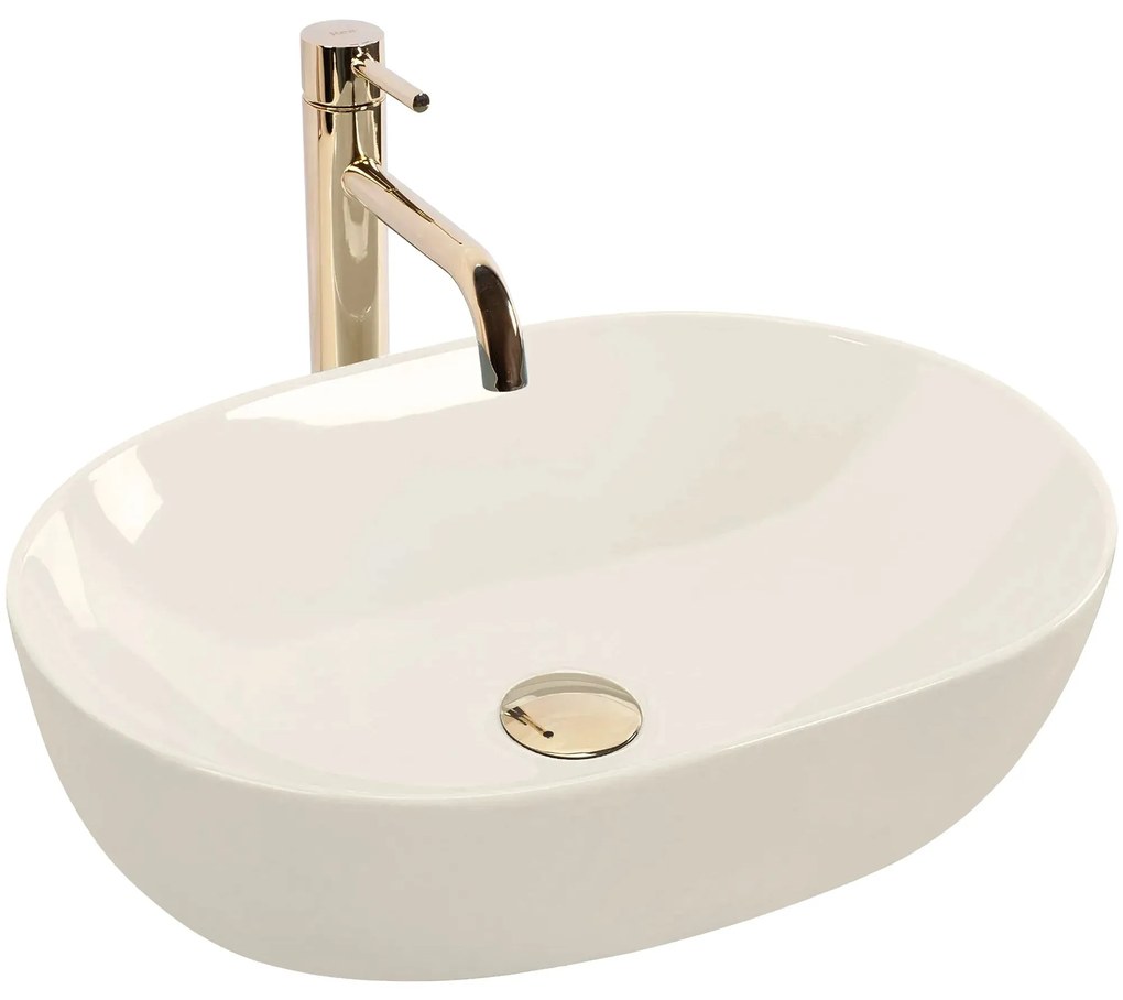 Opzetwastafel Rea LISA ECRU SHINY