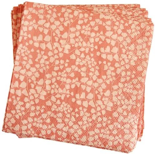 AURELIE  Set van 20 servetten roze B 25 x L 25 cm