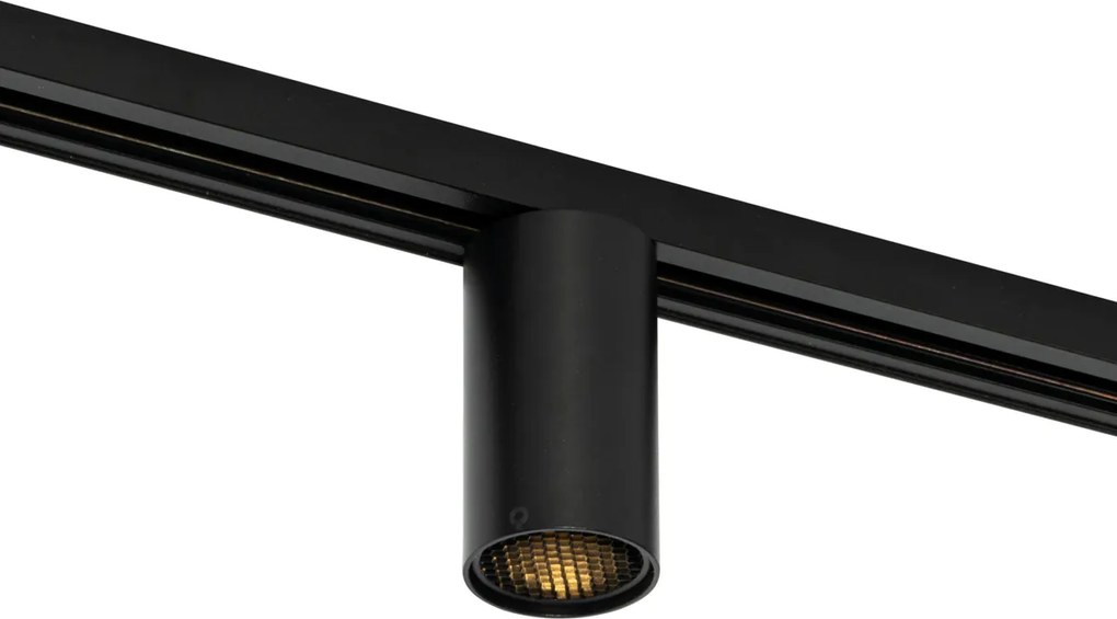 Moderne spot zwart voor railsysteem 1-fase GU10 50mm - Iconic Ruby Honey