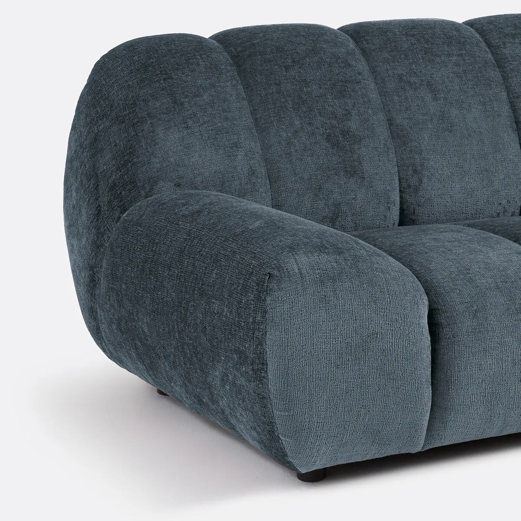 XL fauteuil, dik fluweel, Nuria