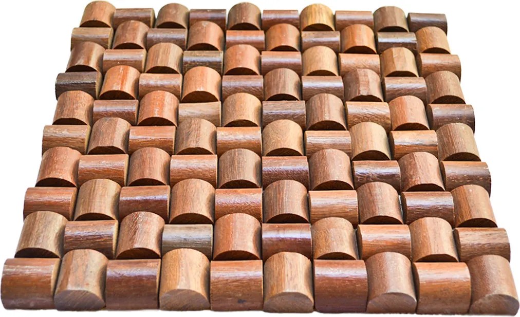 Houten Mozaïekpaneel | Arisauro | 30×30 cm | Hout | Tegel