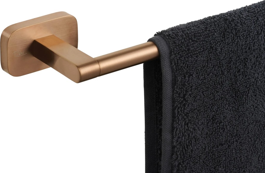 Ben Mykanto handdoekbeugel 60x7x3,9cm geborsteld koper