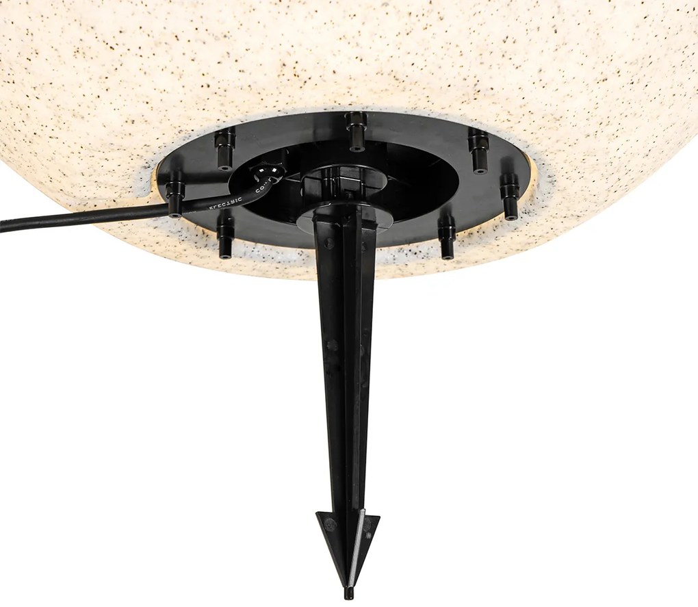 Smart buitenlamp grijs 56 cm IP44 incl Wifi A60 - Nura