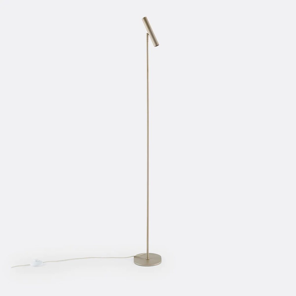 Voetlamp/leeslamp in ijzermetaal, richtbaar, Joha