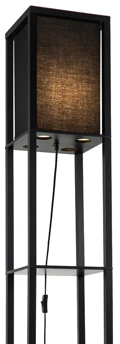 Moderne vloerlamp zwart - Stojan Modern E27 Binnenverlichting Lamp