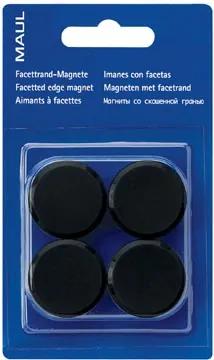 Magneet solid, diameter 20 mm, zwart, blister van 8 stuks