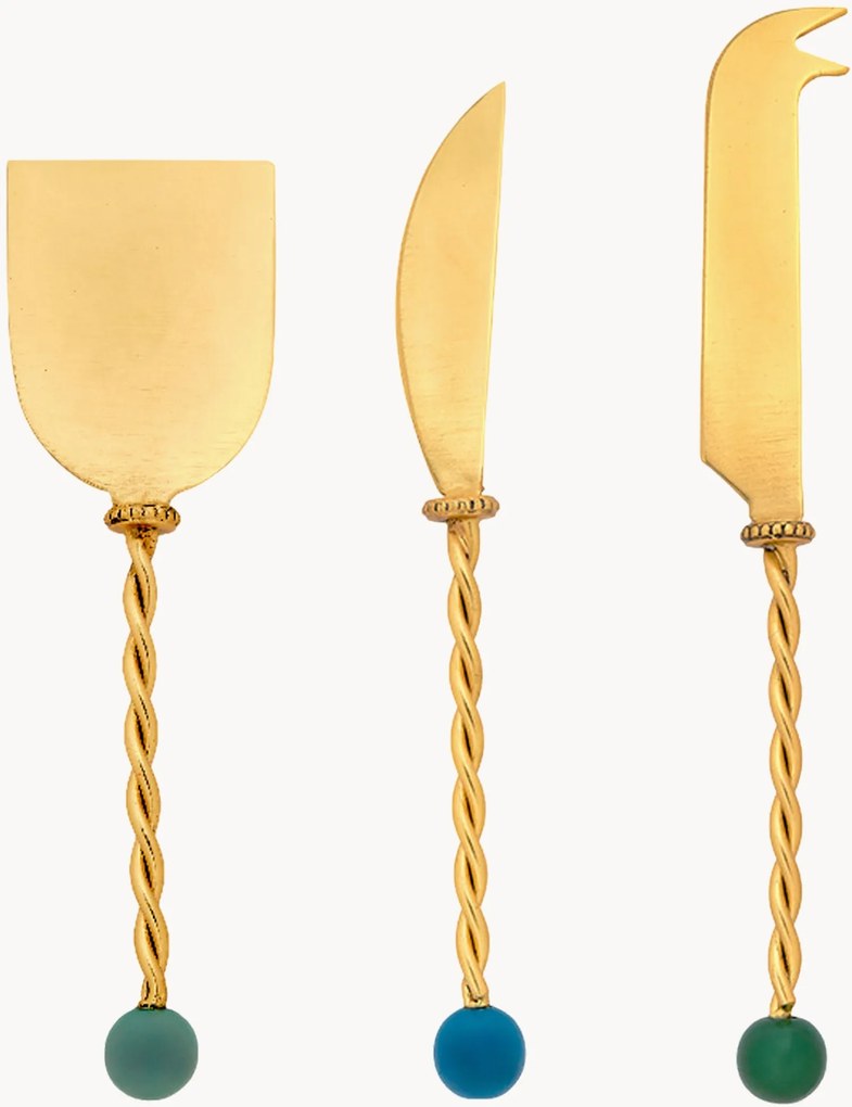 Kaasmessen Torchon van edelstaal, 3-delig