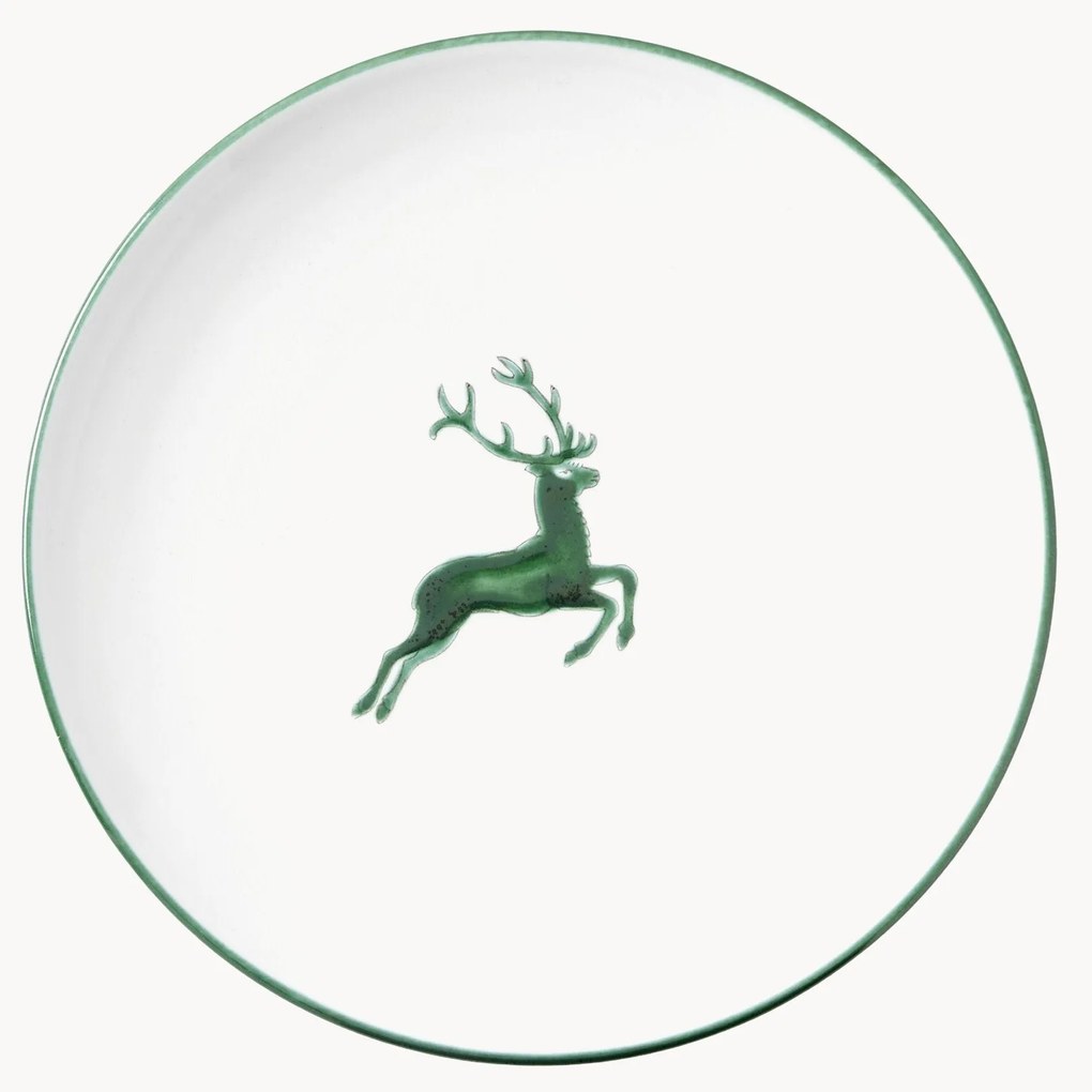 Handgemaakt dinerbord Green Deer