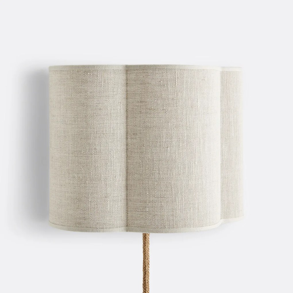 Wandlamp in linnen, Thade