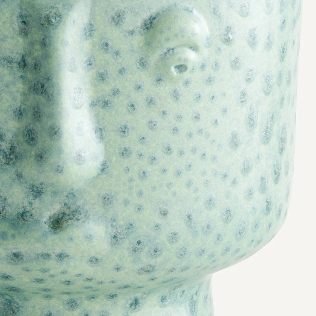 Geglazuurde keramische bloempot, H15cm, Lesego