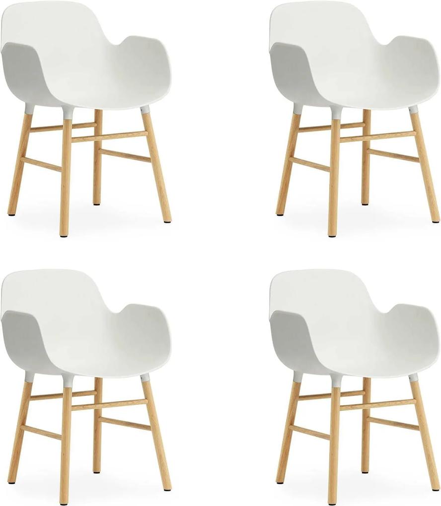 Normann Copenhagen Set aanbieding Form Oak Armchair stoel (4x)