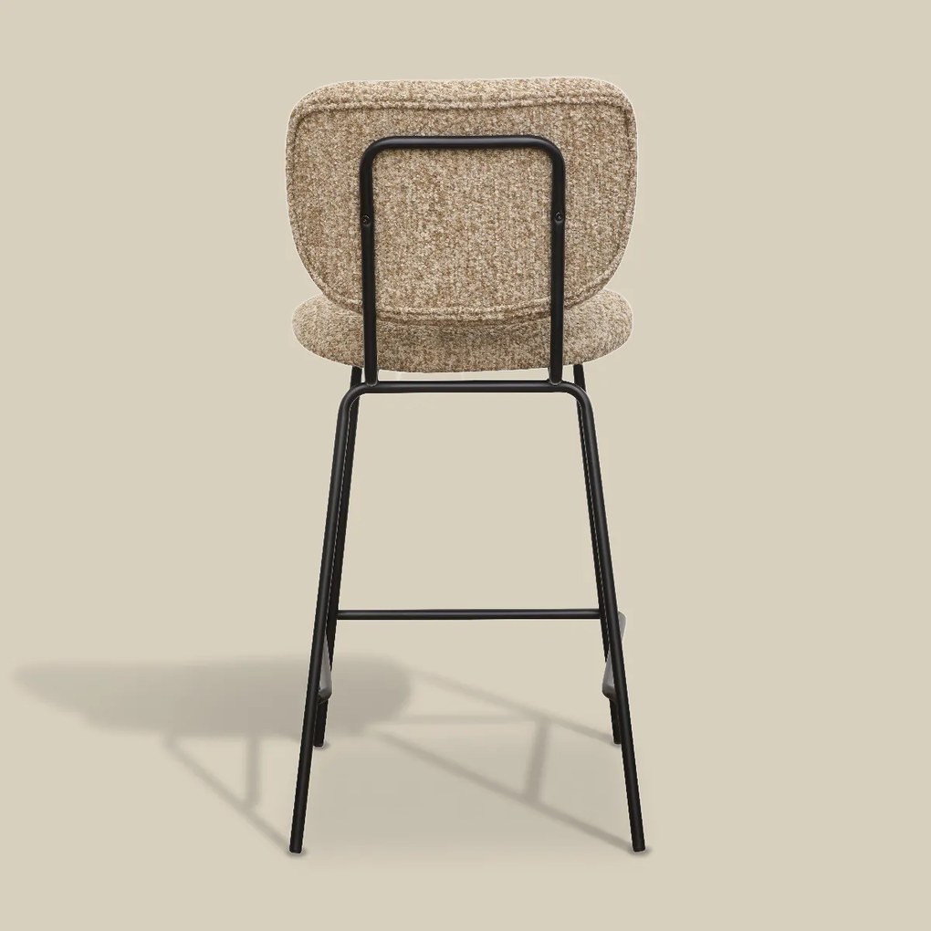 Moderne Barkruk Beige Boucle