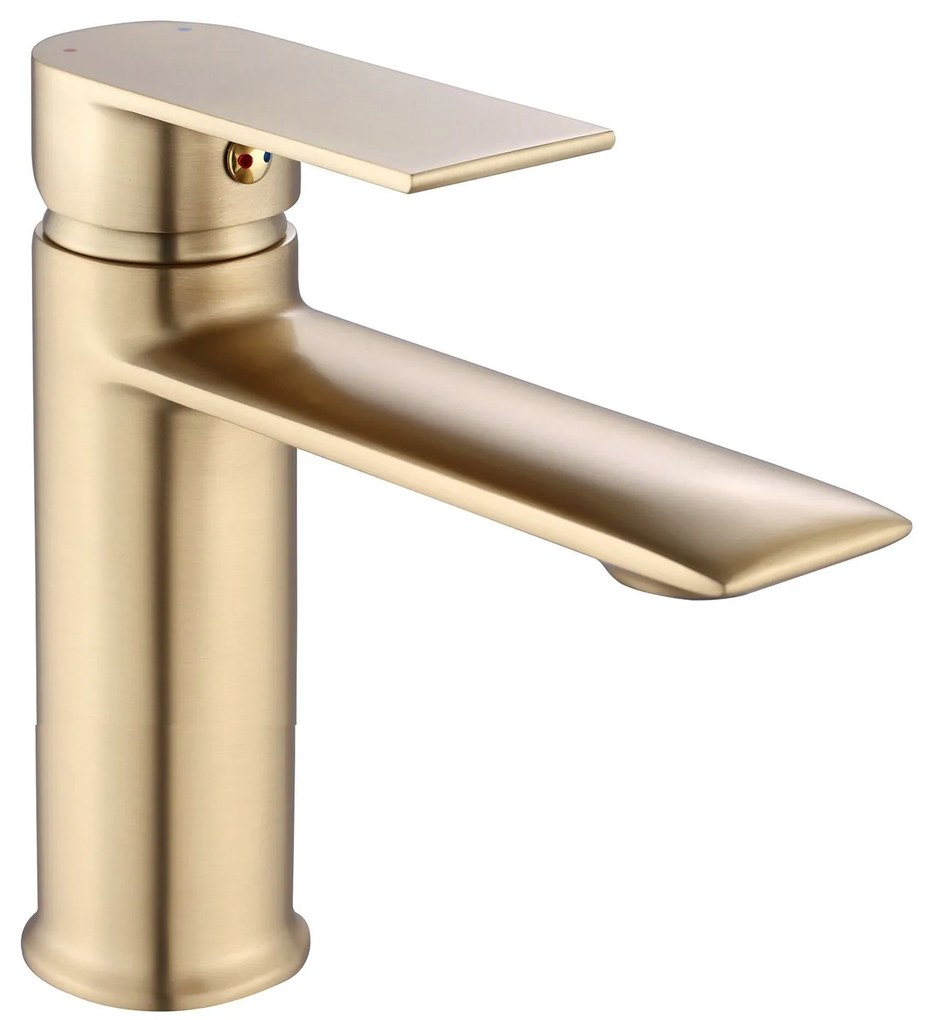 Wastafelkraan Rea Veneta Brush Gold Low