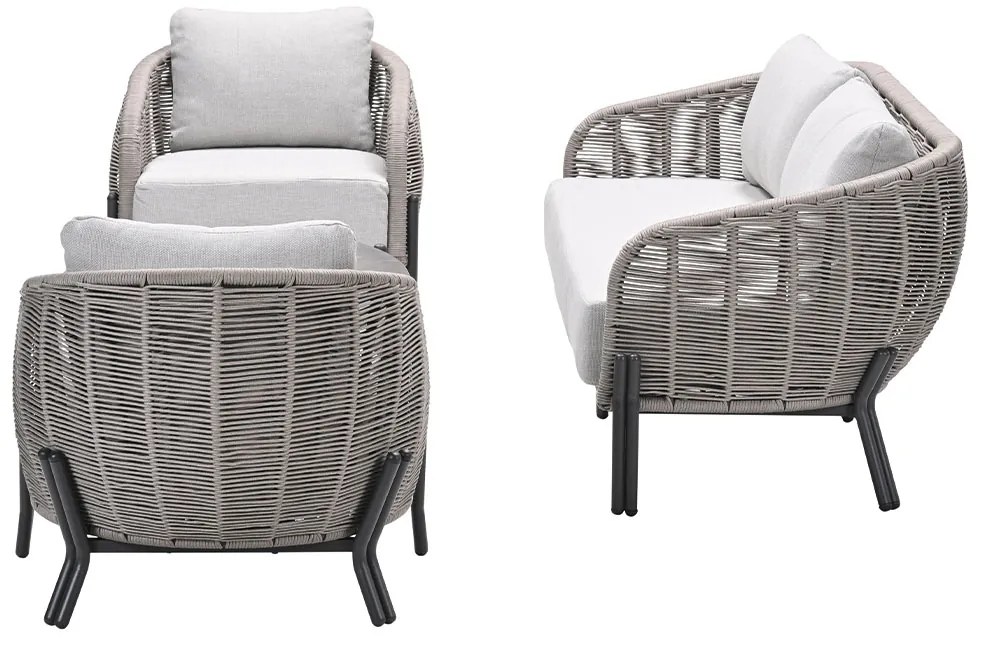 Garden Impressions Padula loungeset 4-delig - taupe