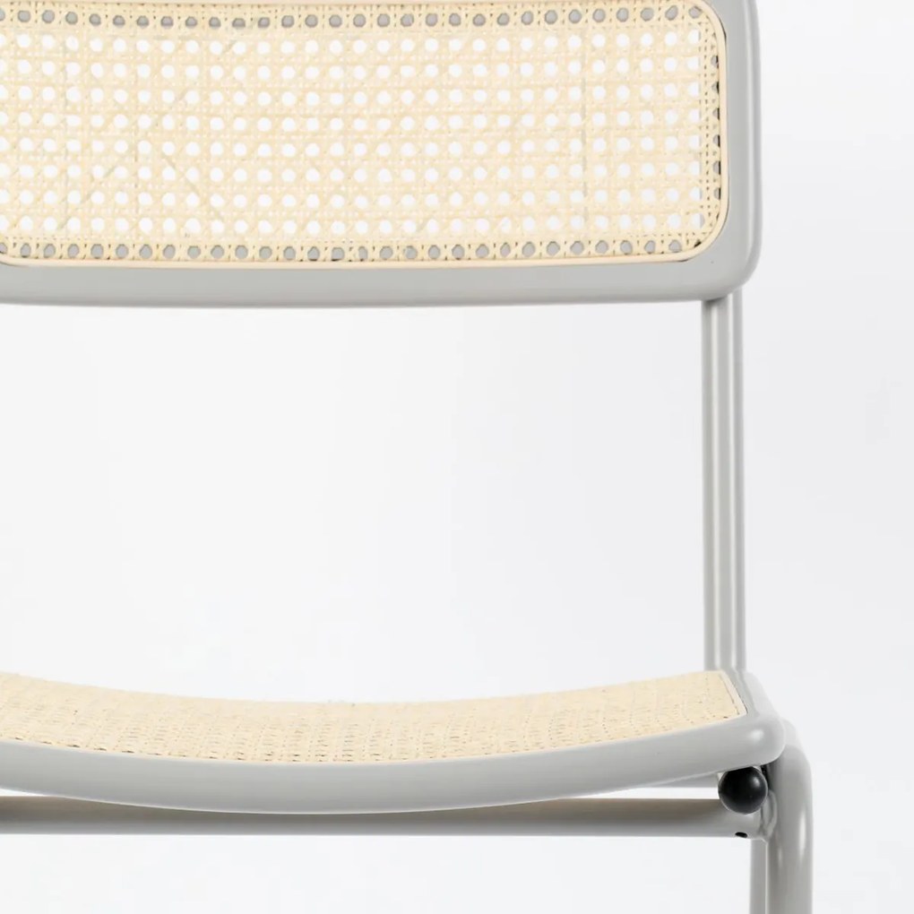 Zuiver Jort Webbing Eetkamerstoel Retro Grijs