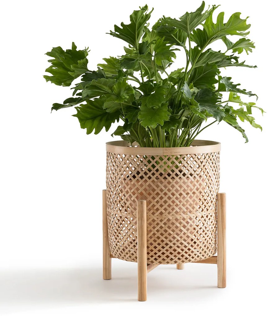 Bloempot op poot in bamboeØ40 cm, Bambu
