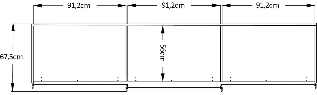 Goossens Kledingkast Big Choice Type 01 163, Slaapkamerkast 280 cm breed, 222 cm hoog, 2 schuifdeuren en 1 glas schuifdeur midden