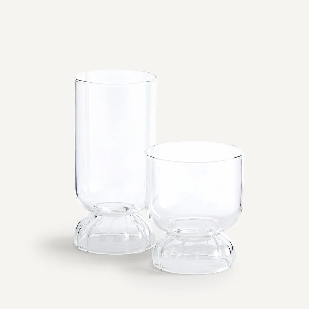 Set van 6 lage glazen, Pegasus