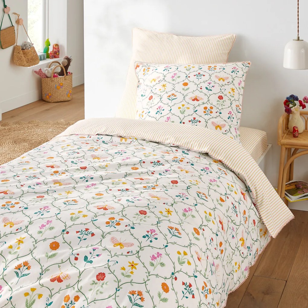 Kussensloop voor kinderbed in 50% gerecycled katoen, Emily