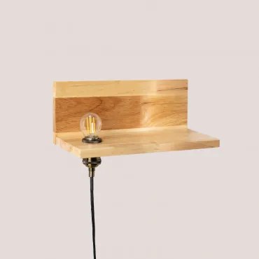 Wandlamp Ikmon Natuurlijk Hout - Sklum