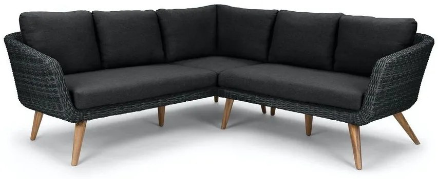 Garden Interiors Hoek Loungeset  - MIRA - Wicker - Donkergrijs - Garden Interiors