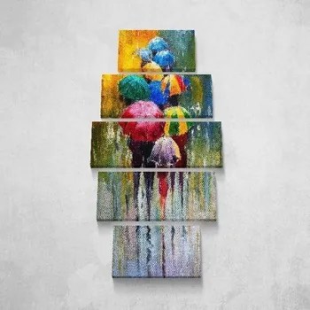 Schilderijen Multicolour Homemania  Paraplu Kader