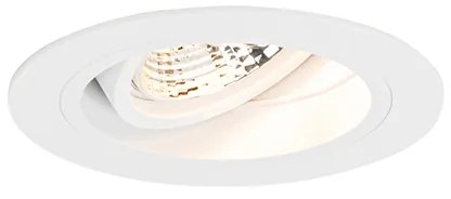 Ronde inbouwspot wit verstelbaar - Chuck 70