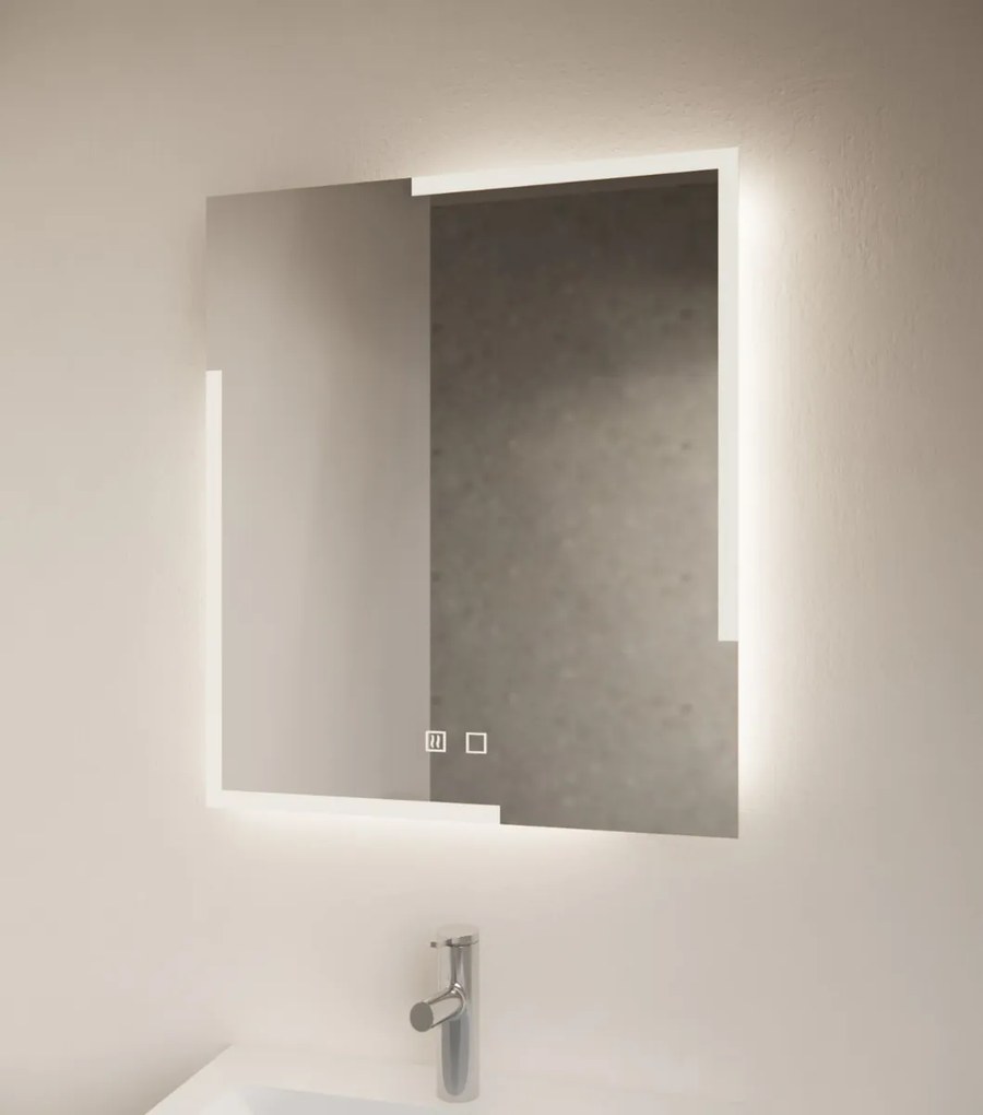 Gliss Design Melite spiegel met LED-verlichting en verwarming 70x70cm