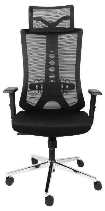 Niceey Ergonomische Bureaustoel - Met Hoofdsteun - Verstelbaar - Zwart