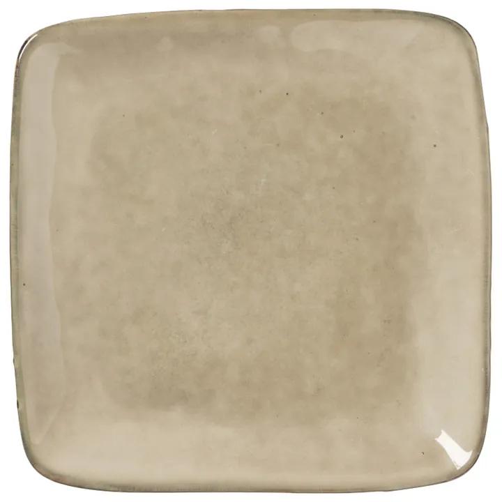 Vierkant bord Toscane - bruin - 20 cm