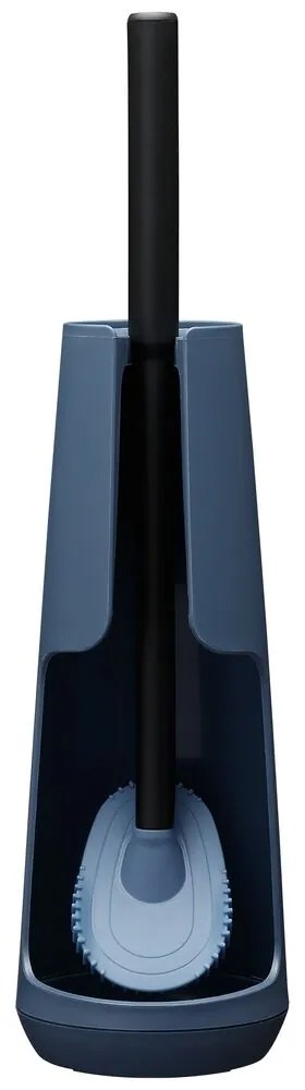 Tiger Tess toiletborstelhouder vrijstaand met Swoop borstel flexibel blauw/zwart