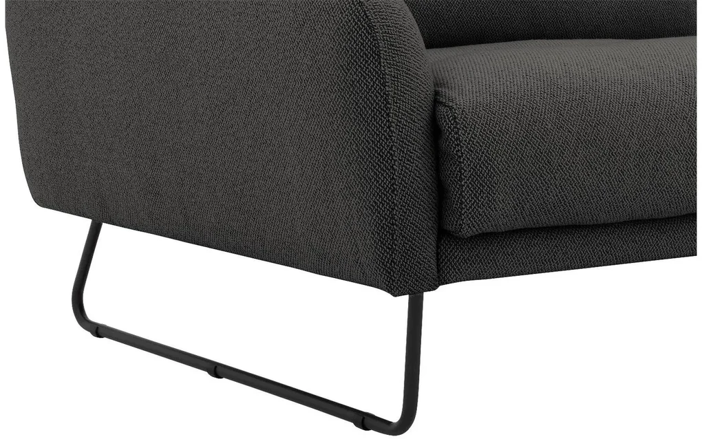 Goossens Excellent Bank Gs-2105 grijs, stof, 2,5-zits, elegant chic