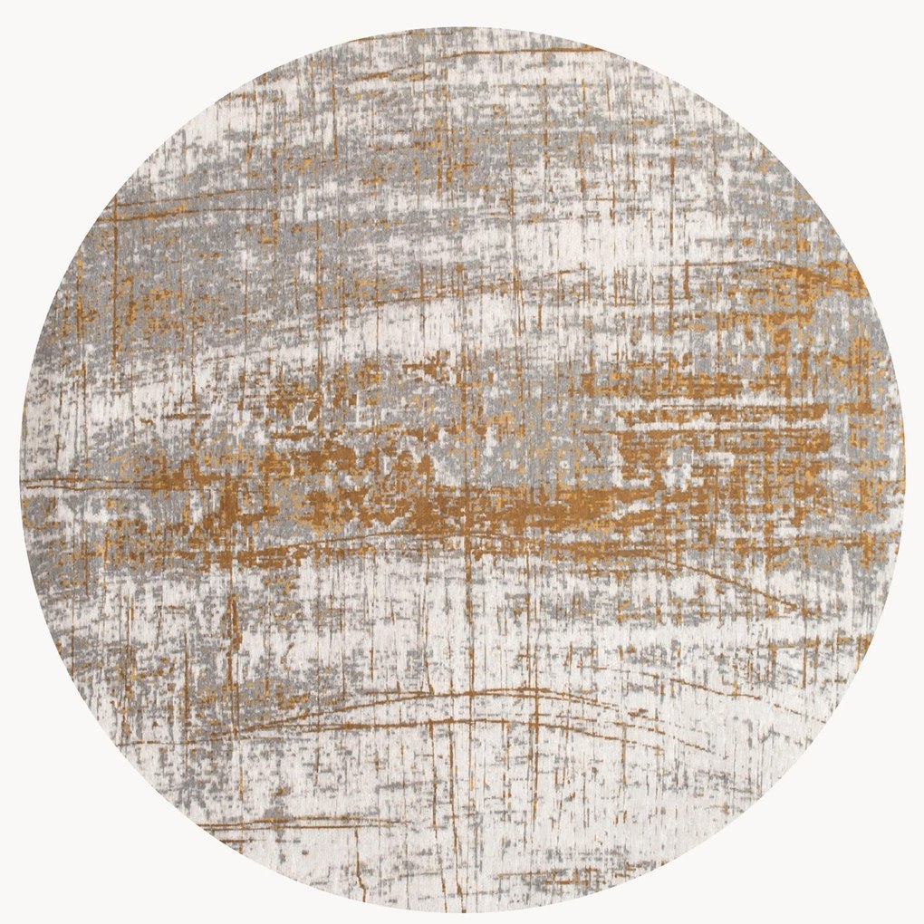 Rond in- & outdoor vloerkleed Griff, wasbaar