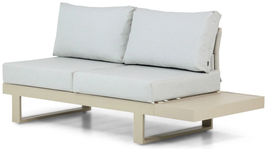 Hoek loungeset 6 personen Aluminium Taupe Lifestyle Garden Furniture Lorenzo
