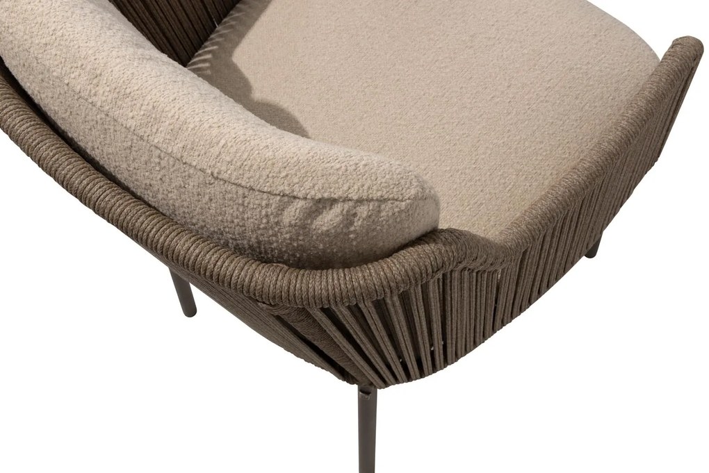 4 Seasons Outdoor Bernini tuinset terre met Prado tafel met barrelvormig blad 300 cm Tuinset   bruin weerbestendig