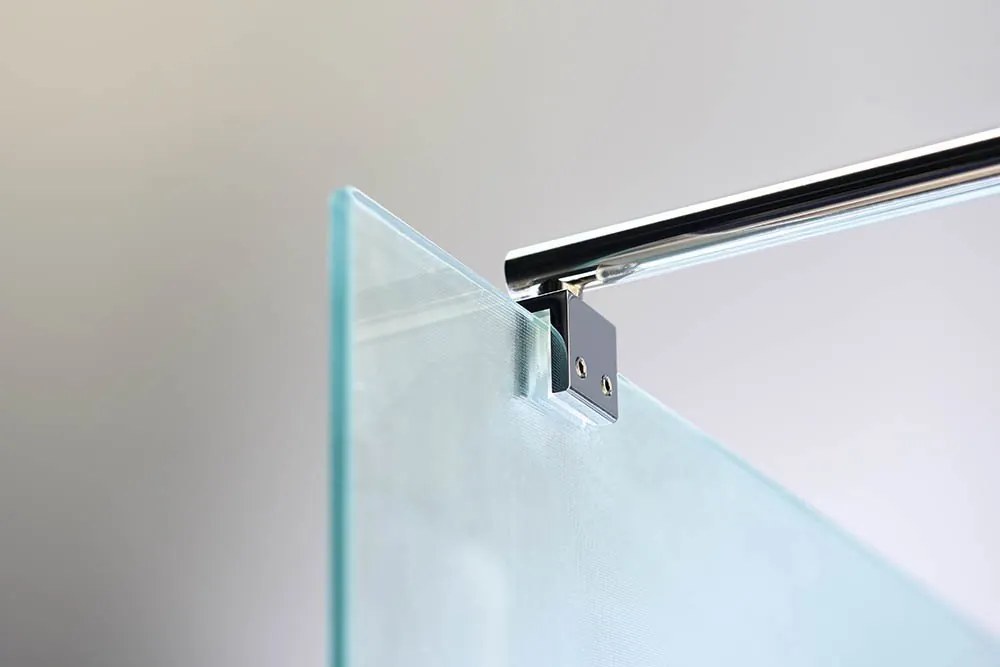 Aqualine Pilot inloopdouche opaalglas 80x190cm chroom