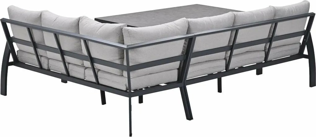Garden Impressions Cameron lounge dining set 3-delig rechts - desert sand