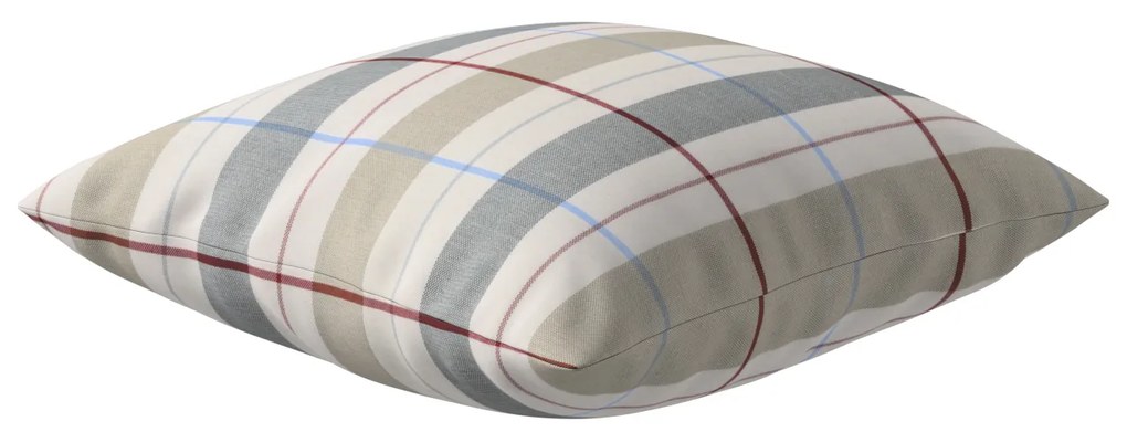 Dekoria Kussenhoes Mia, beige-dunkelblauw-rood 43 x 43 cm