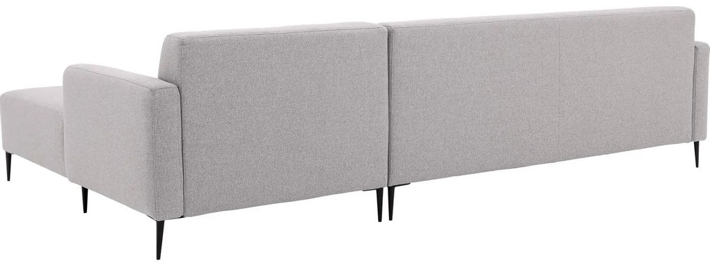 Goossens  Key West lichtgrijs, stof, 3-zits, modern design