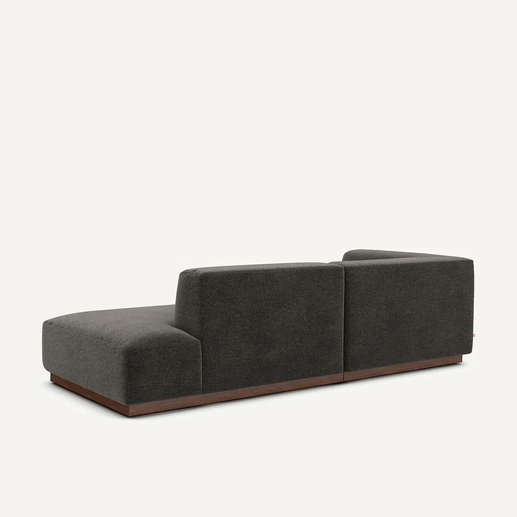 Linker hoekbank chenille fluweel, Jacopo