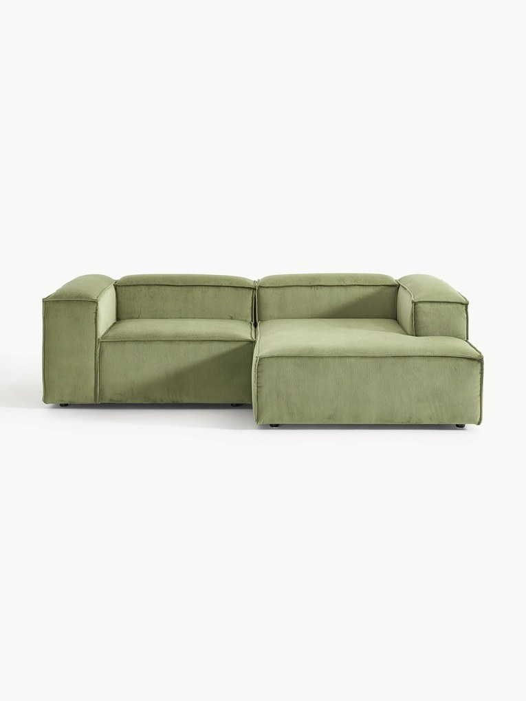 Modulaire hoekbank Lennon (3-zits) van corduroy