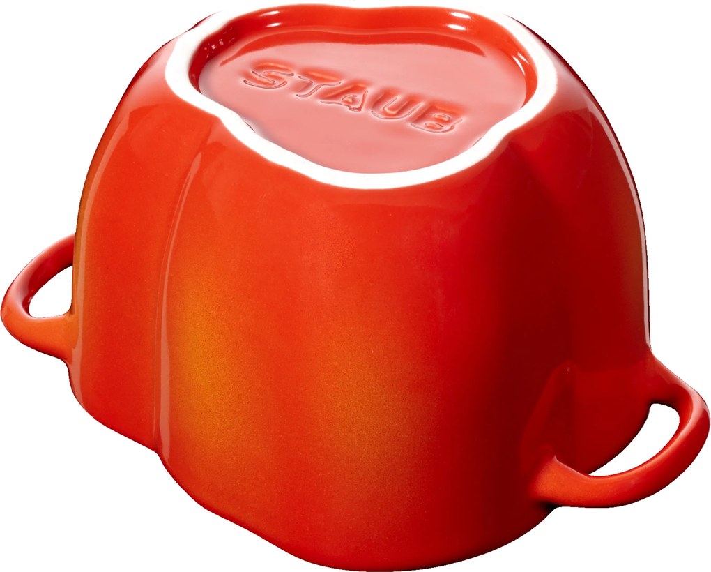 Staub Ceramique Cocotte 11 cm / 450 ml, Peper, Oranje-rood - Ceramique - Staub