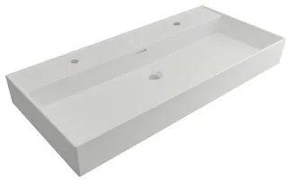 Plieger Kansas badmeubel 100cm met mat witte wastafel en 2 kraangaten beach eiken