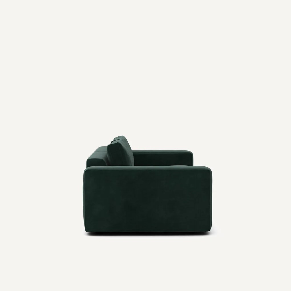 Compacte bank 3-zit in fluweel, Skander