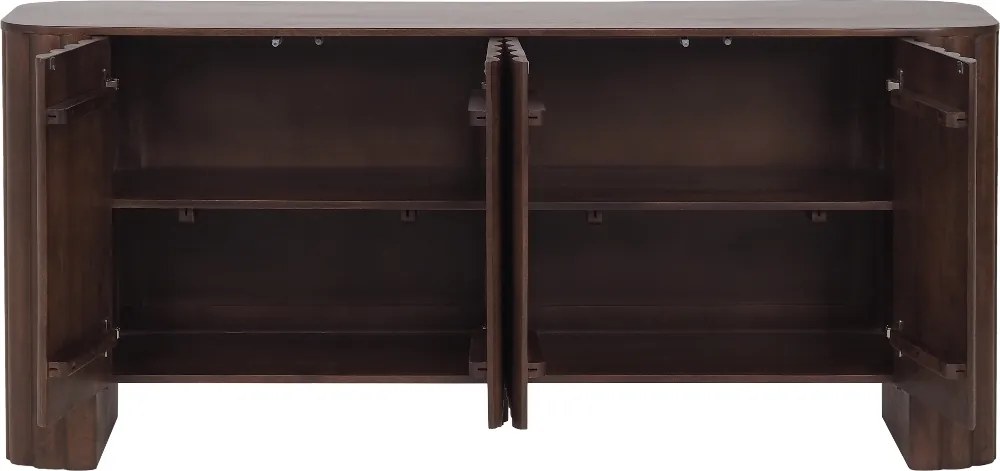 Dressoir Met Ribbels - 173x42x77cm.