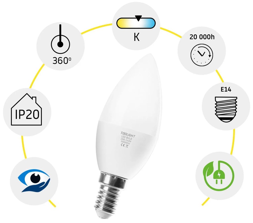 LED lamp RSL036 E14 8W Neutral