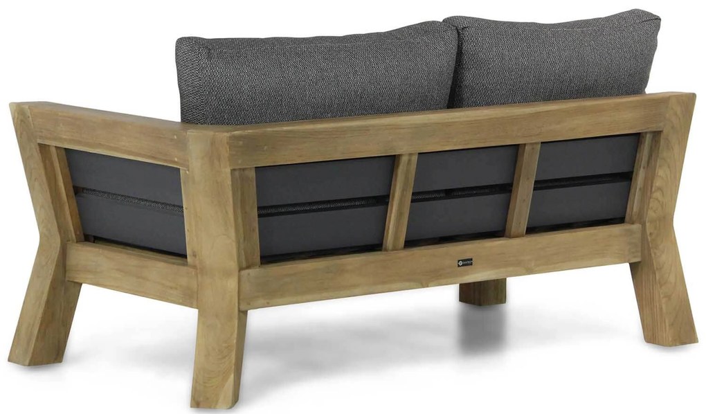 Hoek loungeset 5 personen Teak Old teak greywash Santika Furniture Santika Cantik