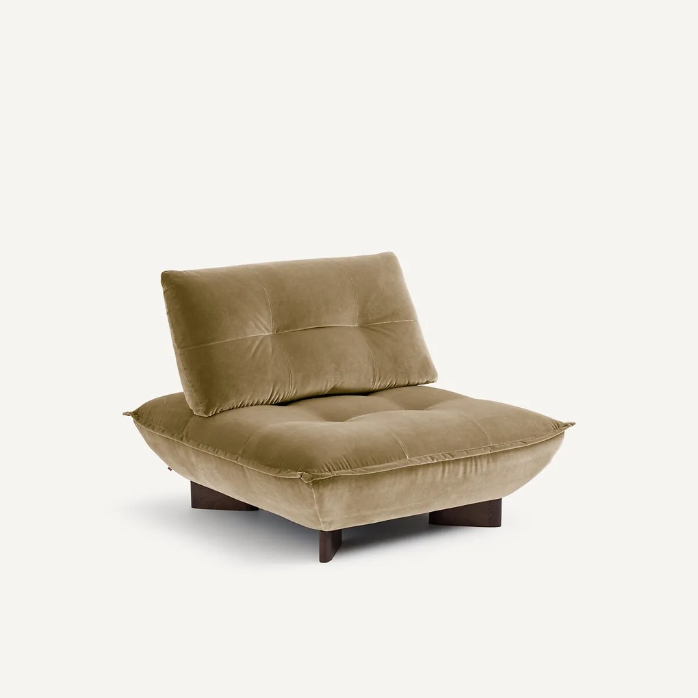 Modulaire fauteuil in fluweel, KAORI